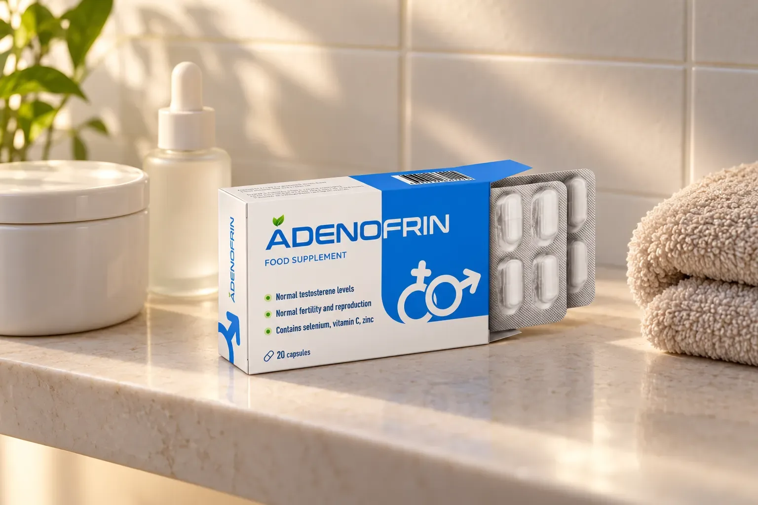 Adenofrin caps — el envase en el día a día