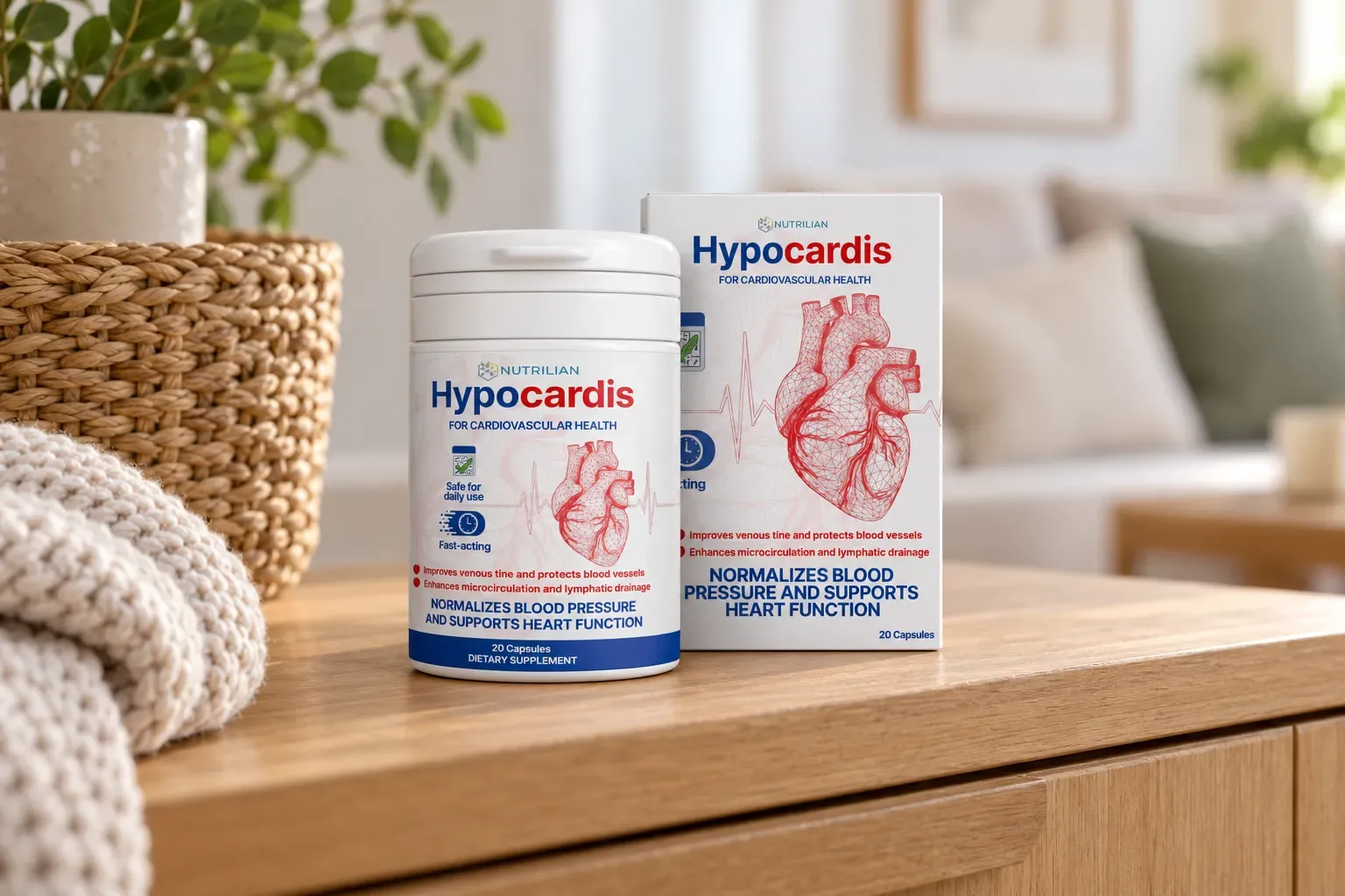 Hypocardis — el envase en el día a día