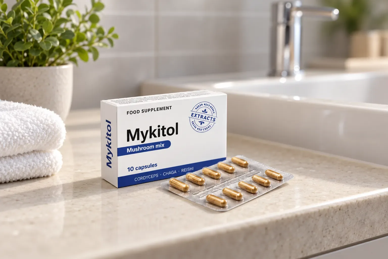Mykitol BLUE — el envase en el día a día