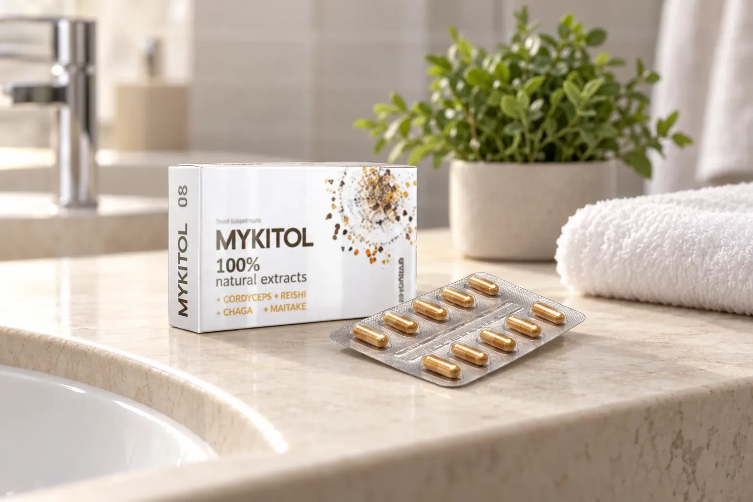 Mykitol WHITE — el envase en el día a día