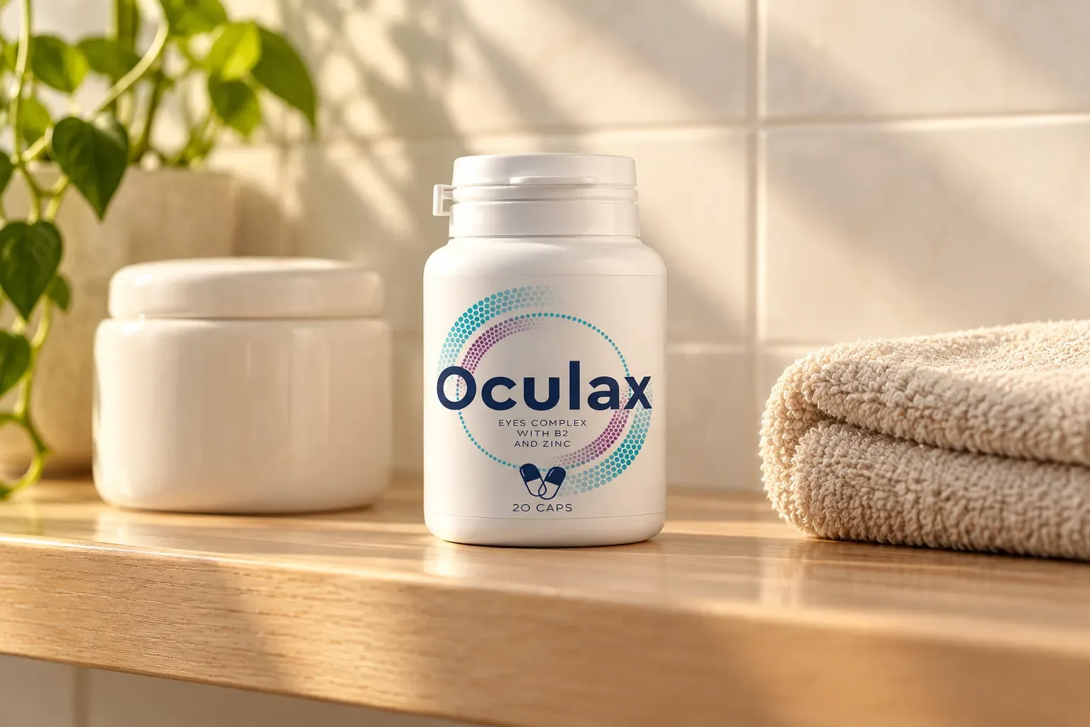 Oculax — el envase en el día a día