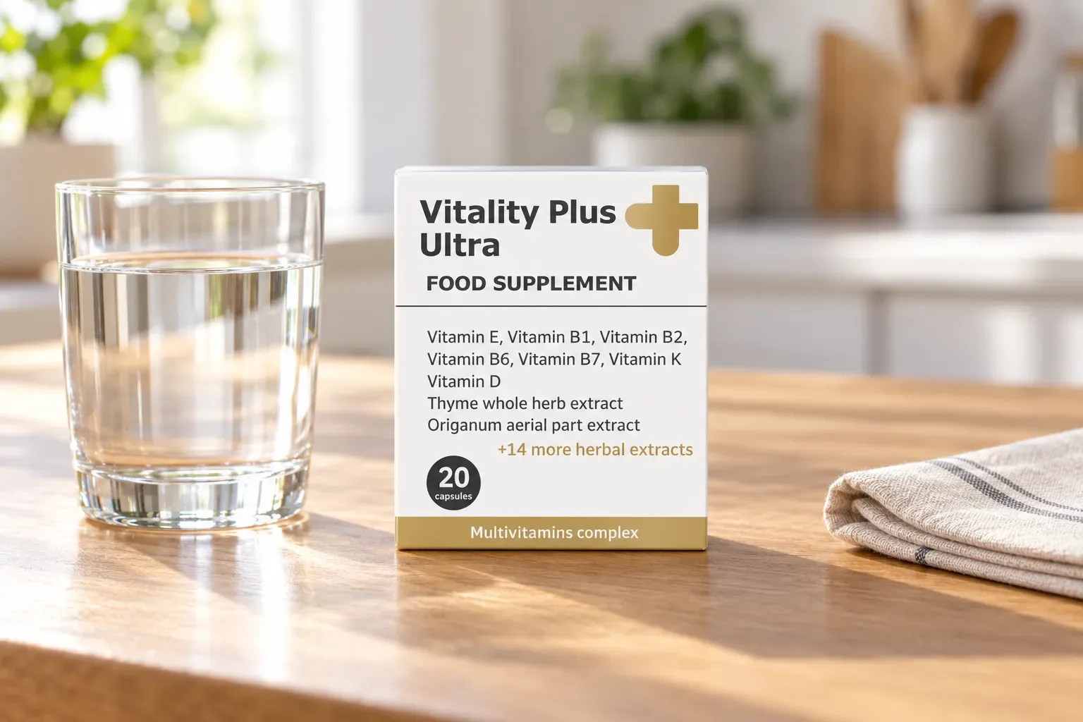 Vitality Plus Ultra — el envase en el día a día